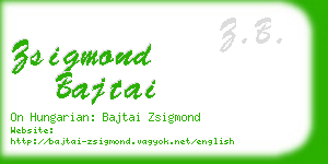 zsigmond bajtai business card